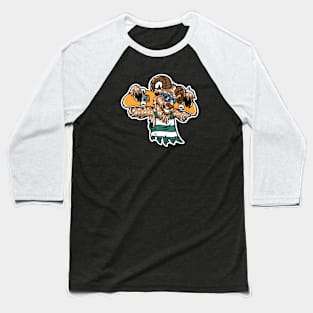 Cool Goat Skater Cartoon Baseball T-Shirt